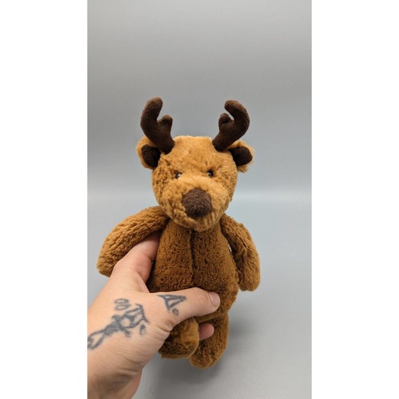 Jellycat Bashful Reindeer Tiny XS Size Deer Plush Lovey Stuffed Animal - Picture 4 of 4